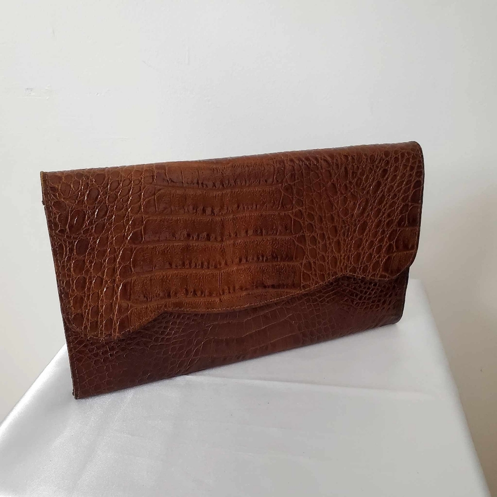 Vintage 70s Genuine leather Mini Bag with Strap made in Italie